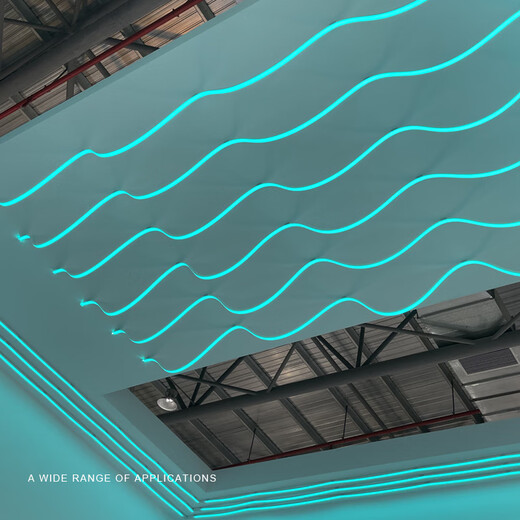 柔性硅胶灯带套管嵌入式led免穿线分体可弯曲软条led防水硅胶灯槽 平面发光硅胶一米2010工程款 不含光源穿线款 其它