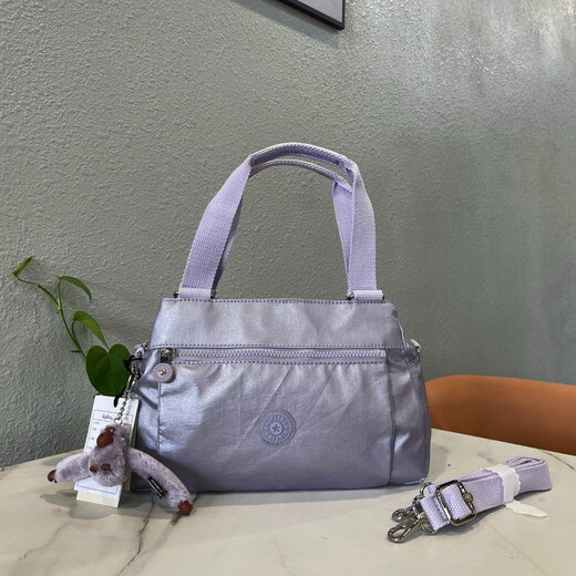 Kipling Monkey Sac Kaipulin nouveau sac pour femmes Sac à épaule simple sac crossbody k15257 Sac en tissu de grande capacité Super Light Taro Purple Taille: 31 * 20,3 * 12cm