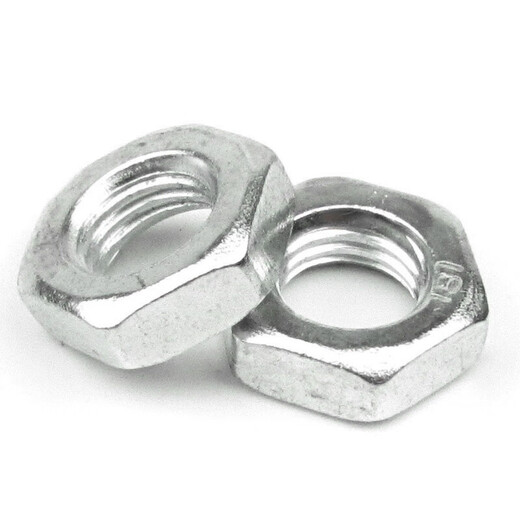GB6172/GB54 galvanized thin nut M6-M30 flat nut hexagonal thin nut/galvanized nut/hexagonal nut M12[20 pieces]