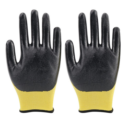 Sanduao Dip Gloves Latex Coated Wear-Resistant Breathable Labor Protection Gloves SD-546 (2 Pairs) One Size