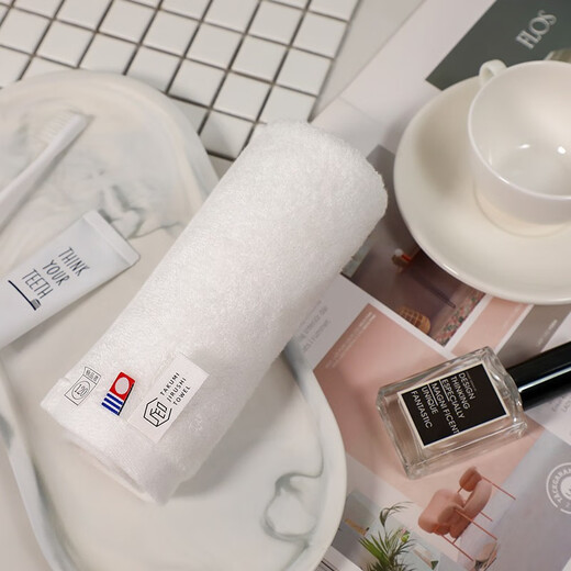Imabari (IMABARI) JD Logistics Japan direct mail Imabari (IMABARI) towel square towel pure cotton soft pure white small square towel 1 piece made in Japan 1