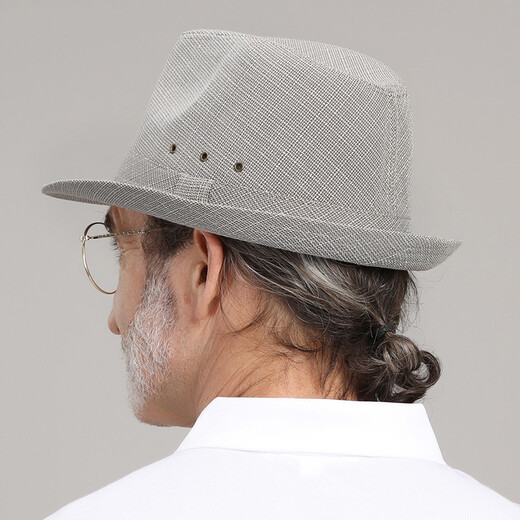 KT Men's Top Hat Hat среднего возраста и пожилые шляпы мужская весна и осенняя шляпа Sun Hat старики папа Шляпа лето тонкая дедушка Хаки (57 см)