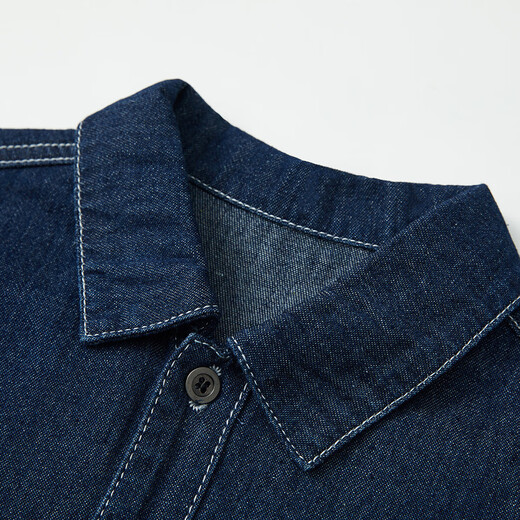 Demandez à la veste de garçons juniors 2025 automne à mid-grand veste en jean de la veste contrastée d'enfants Trend bleu 170