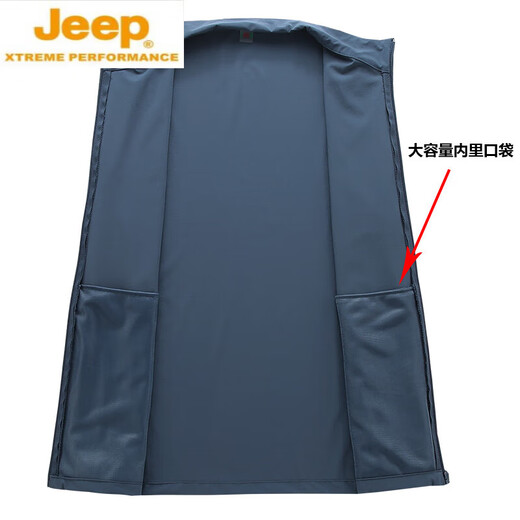 JEEP SPIRIT spring and summer thin jacket ice silk sunscreen clothes for middle-aged and elderly people in spring and autumn men's casual middle-aged dad jacket windbreaker 829 medium gray L [suggested 80-110Jin [Jin equals 0.5 kg]]