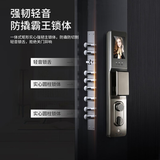 
Gu Hao Grade A security door aluminum frame splicing entrance door zinc alloy household smart security door heightened door head entry door heightened 2050*1050 [Open consultation] A8 mechanical lock