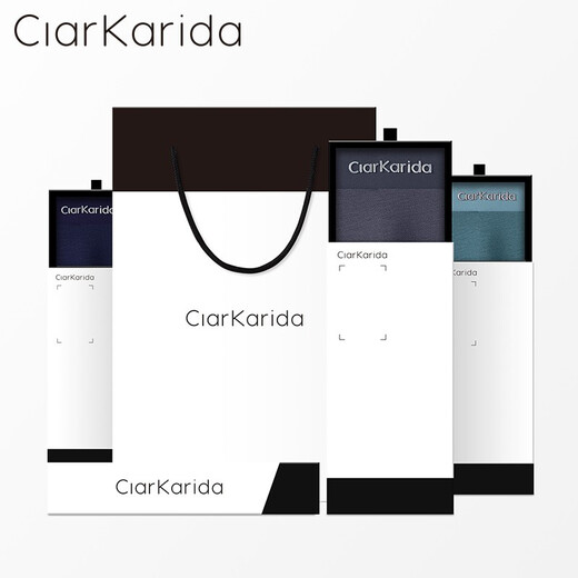 Clarkarida Men's Underwear Men's Ice Silk 100 Count High Quality Modal Breathable Skin Friendly Boxer Briefs Seamless Boxer Shorts Smooth Black + Royal Blue + Bean Green + Dark Gray 4 Pairs L 100-130Jin Jin is equal to 0.5kg