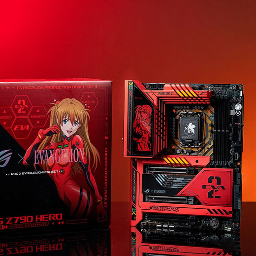 Asus Rog Family Barrel Co-Branded Eva Nr. 2 Chuangshi Shen Esports Asuka-Tastatur und Maus-Grafikkarte Motherboard Dragon God dritte Generation Eva Chassis Thor Power Supply 701 Chuangshi Shen Eva Custom Version (in der Nähe der Originalversion mit Dekorationskit)