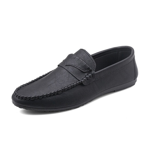 
Changxiang Huili Driving Bean Dog Shoes 2024 New Men's Spring and Autumn and Summer Breathable Lazy Leather Shoes Men's British Casual Black (D826) 39
