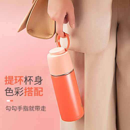 Fuguang Teamax 316 thermos cup for men and women business office water cup with temperature control lid portable gift custom cup 500ML temperament gray - quick cooling cup lid