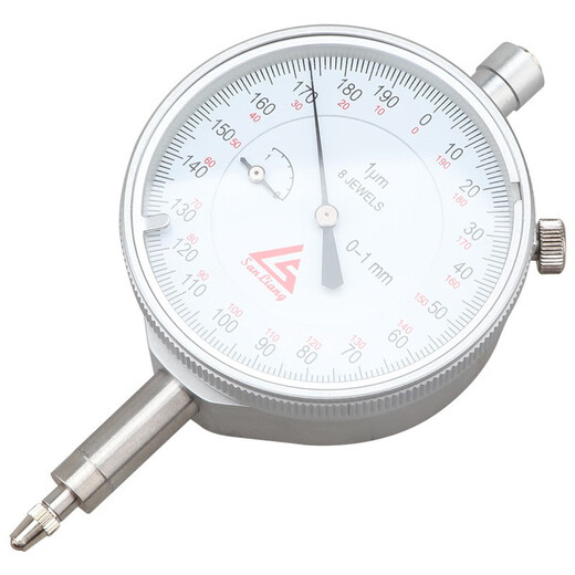 Three-quantity shockproof dial indicator 0-10mm indicator small dial 30mm dial indicator scale accuracy 0.01 JDG02 dial indicator 0-1mm