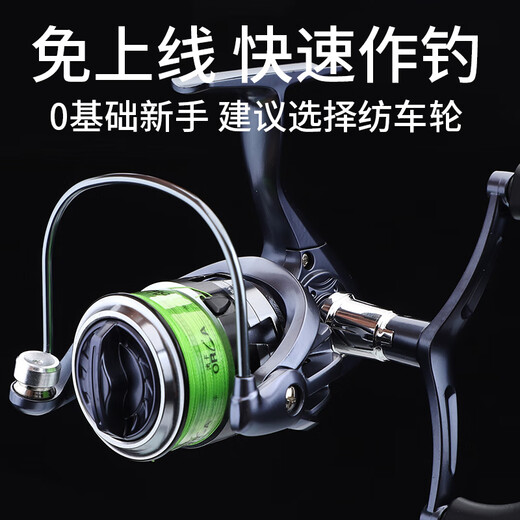 TAIGEK Okalua Rod M Quick Adjustment Universal Newbie Luya Long-drobe Fishing Rod Straight Handle 2.1-meter Spinning Wheel Fishing Tackle Complete Set