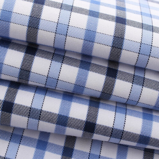 La camisa de lavado de algodón de manga de manga corta de Youngor, la tela de lavado de algodón para hombres, es delicada, suave y fácil de cuidar de nuevos productos GSXX104989HFY AZUL 41