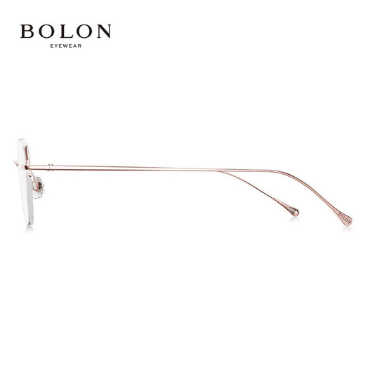 BOLON暴龙眼镜架无框蝶形光学镜β钛近视眼镜框女可配度数BT1592 B30-玫瑰金