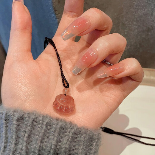 楚薇薇（chuweiwei）草莓晶猫爪吊坠项链女感小众设计编织锁骨链情人节送礼物 晶猫爪吊坠