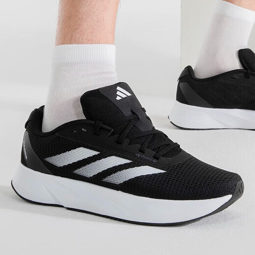 Adidas阿迪达斯男鞋夏季新款运动鞋缓震轻便透气休闲鞋子网面跑步鞋 ID9849 黑白 42