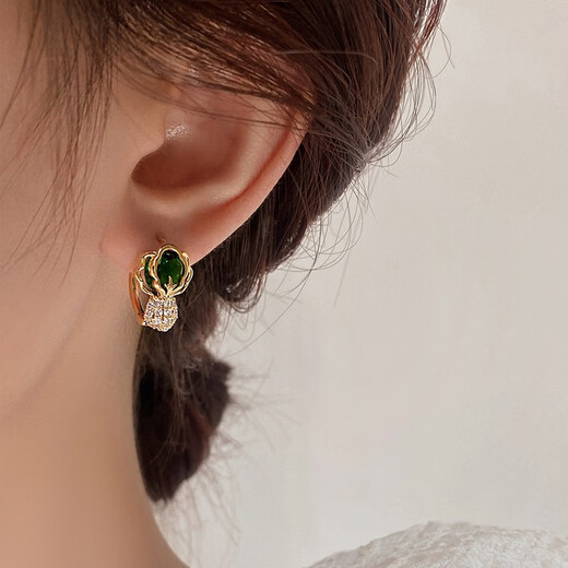 Idel's cabbage earrings for women, niche design, high-end earrings, new trendy earrings, birthday gifts for girlfriends and best friends, cabbage earrings E2392