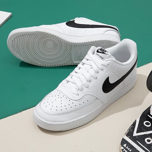 耐克（NIKE）官方舰店男鞋夏季运动鞋COURT防滑耐磨低帮板鞋时尚舒适休闲鞋 HQ4867-101/简版空军一号/白深蓝 41