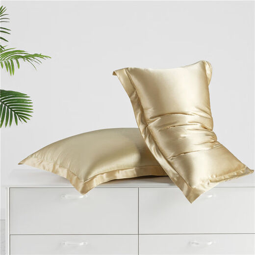 Xiaheli summer pillowcase pillowcase pillowcase pillow core cover single pillowcase one pair of 2023 household pillowcase pressed line camel 48*74cm pillowcase one pair