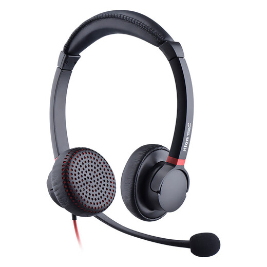 BEIEN (HION) H730D Casque de service binaural monté sur tête / double microphone Intelligent Crésivité de service à la clientèle / Assistant Computer Headset / Online Education and Training / Electronic Sales Headset-USB