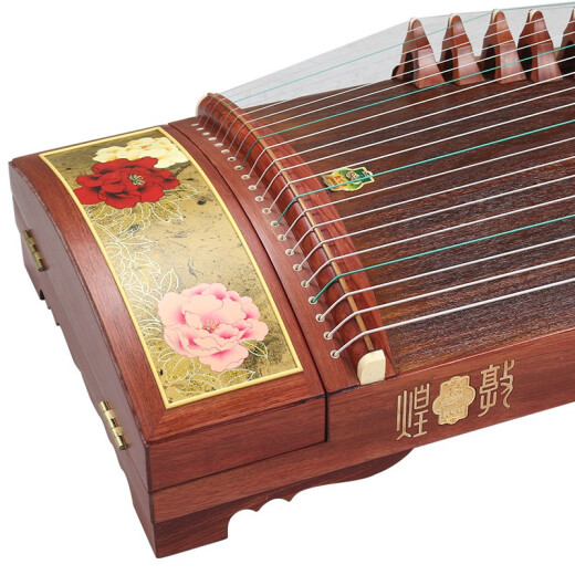 Dunhuang Brand Guzheng 694KK Serie Banana Window Night Discurso Performance Calificado Guzheng Shanghai National Musical Instrument Factory 1 694pp Agar National Color Agarwood (conjunto completo de accesorios)