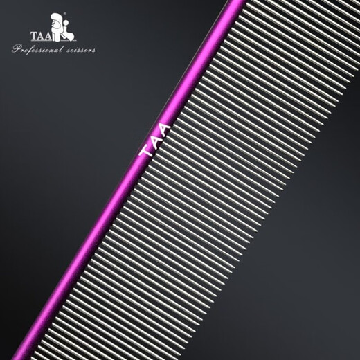 TAA professional pet beautician cute ultra-light PM19 comb colorful aluminum alloy pet cat and dog straight comb full dense tooth comb PM-19 green 19cm