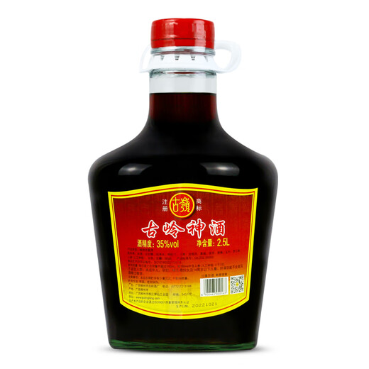 古嶺神酒35度2.5L养生酒药材露酒黄精人参枸杞低度补酒露酒父亲节礼物 35度 2.5L 1瓶 自饮性价比