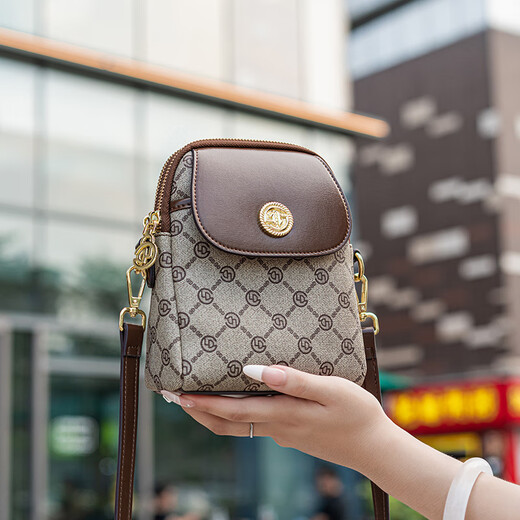 Gelandai Golande Brand Handy-Tasche 2025 Spring Neues modisches vielseitiges One-Shoulder-Crossbody Doppelter Abteil