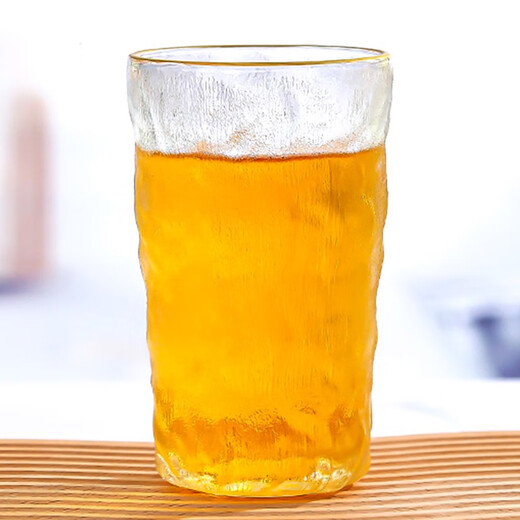 Karakata Ting Glacier Glass Japanese Style High-Looking Thickened Wine Cup Whiskey Tea Cup Juice Drink Cup Home Water Cup Transparent Tall 300ml 1 piece