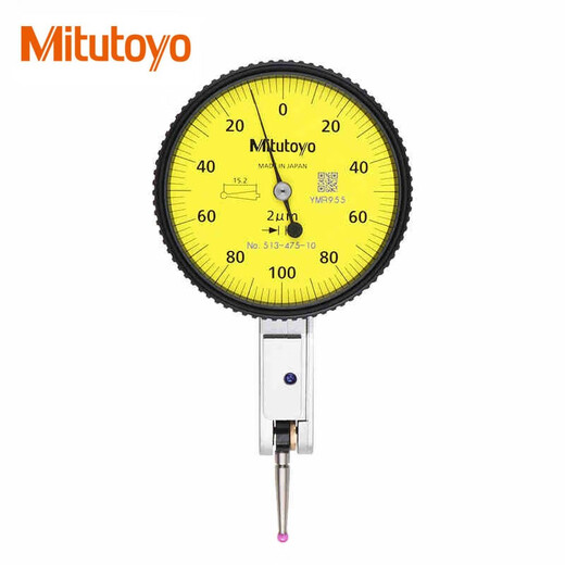 Mitutoyo lever dial indicator ruby lever meter horizontal long anvil meter 513-475-10E 0-0.2mm/0.002mm/4 m imported from Japan