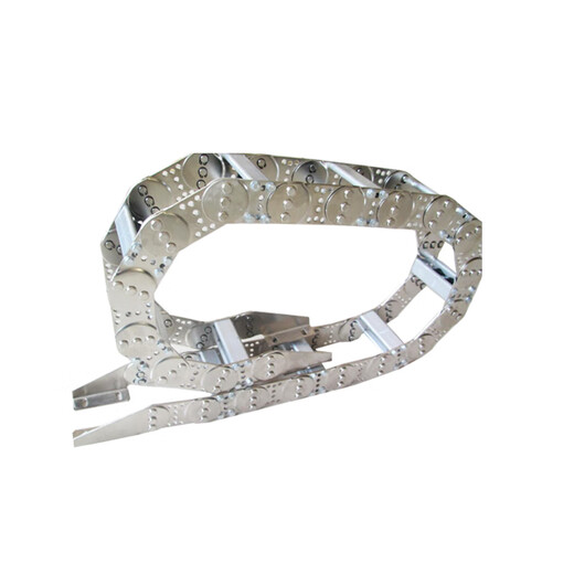 Engineering machinery steel threading drag chain stainless steel drag chain steel engineering tank chain steel aluminum drag chain metal drag chain customization