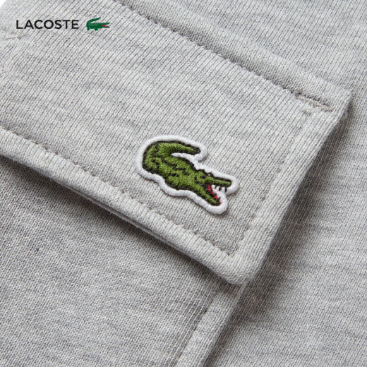 Lacoste French Crocodile Kindershorts Sommer Komfortable einfache vielseitige komfortable farbige Shorts GJ7372 CCA/Silbergrau 130 8a