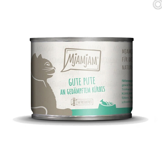 MJAMJAM German MJ canned grain-free staple food cat canned mja cat canned rabbit meat blueberry 400g*2+random flavor 200g*6