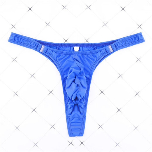 
Gui Ruo (Gui Ruo) sexy men's thong T-trousers thin milk silk transparent low waist comfortable hip-slim and sexy U convex ice silk red XL