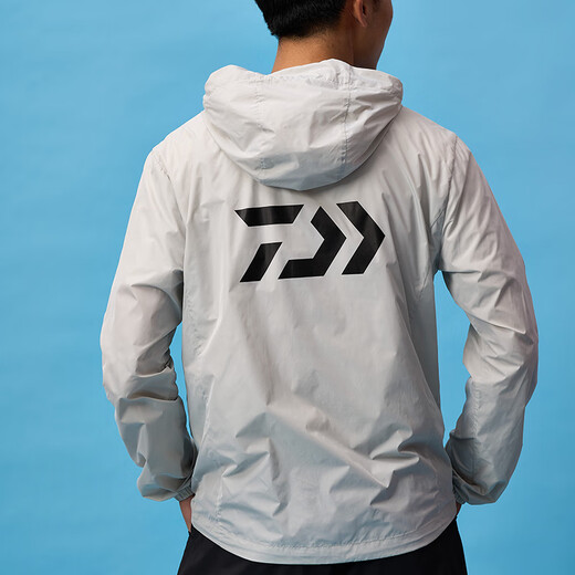 DAIWA Dayiwa 21 New Style DE-5604-5605 CS Men's Hooded Zipper Long Sleeve Graphene Jacket Skin Jacket Thin Fishing Suit DE-5605CS Blue XL