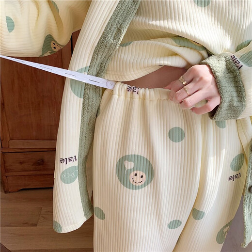 爱茵慕西月子服秋冬三件套孕妇睡衣纯空气棉夹层产妇产后9-12月份哺乳睡衣 ASY831三件套 3XL码 (推荐体重160-180斤左右)