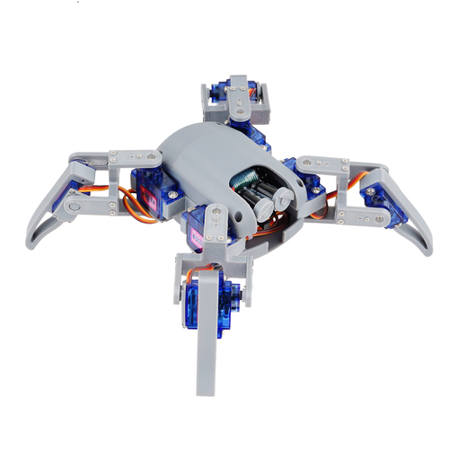 
UREBOT URB Four-legged Spider NodeMcu Eight Degree of Free Learning Robot Kit STEM WIFI mobile phone programming controllable black (DIY assembly MG90S