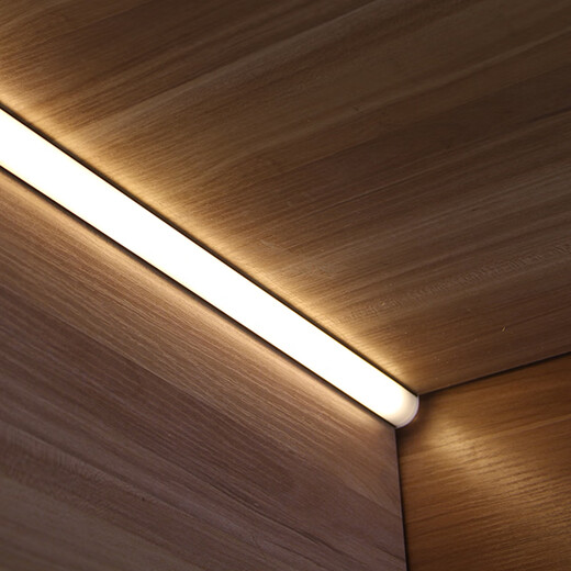 Hanguangwei led cabinet light sensor light bar surface mounted triangle wardrobe light wine cabinet shoe cabinet showcase light embedded shelf light 80 cm Please note the color of the lamp body and light color