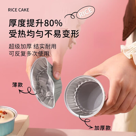 Shi Jin Fa Cake Mold Steamer Rice Cake Thickening Household Fermented Rice Cake Steamed Rice Cake Small Cake Baking Tool Cow Color Rice Cake Mold 10 Pieces