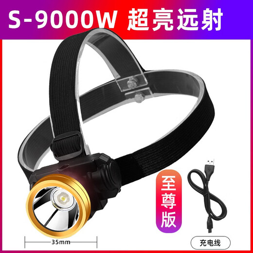 Shenyu-Scheinwerferaufladbares LED High Light Long-Langstrecken-Köpfe, die mit dem Kopf montiert ist, ultraleuchter kleiner Mini-Scheinwerfer No-Induktion 9900W Single Lithium Batterie