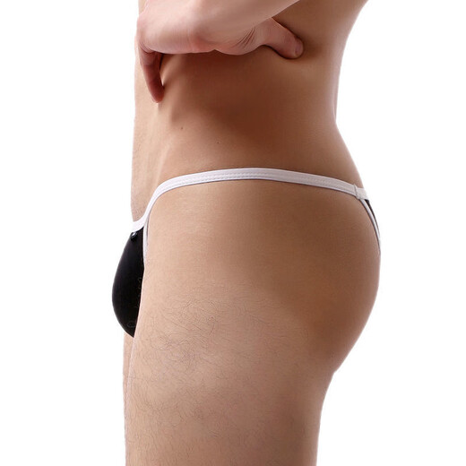 Long Night Thong Men's Sexy Single Underpants Sexy Temptation Fashionable Protruding J Pants White L