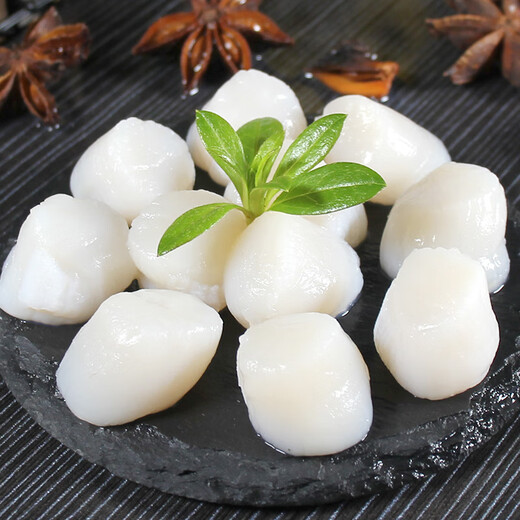 Fu Hai Jin Fresh Frozen Scallop Pillars 300g 52-66 pieces Scallop Pills Scallop Pillars Hot Pot BBQ Ingredients Fresh Shellfish