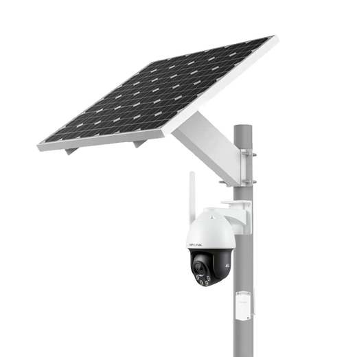 普联（TP-LINK） 800万高清全彩 4G监控摄像头室外防水无网插卡远程360度全景家用监控器 TL-IPC683-EZ【太阳能4G插卡版】 128G【活动升级发256G卡】