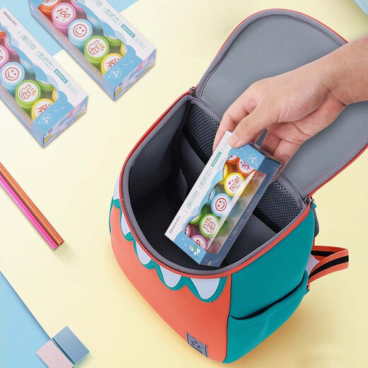 
Sima (SIMAA) Children's Gifts and Seals Kindergarten Toys Student Awards Teacher Encourages Cartoon Seals Gift Teaching Seals 20 pieces/box 2 stamps 23242