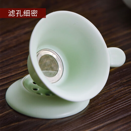 Enjoy Kung Fu Tea Set Jingdezhen Ceramic Teapot Tea Cup Ru Porcelain Complete Tea Set Portable Travel Ru Kiln Tea Set Home Simple Tea Tray