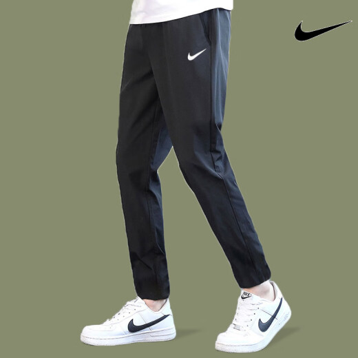 耐克（NIKE）裤子男士夏季透气薄款梭织冰丝长裤速干运动裤男 dm6627-010/透气轻薄速干/假一 均码 s