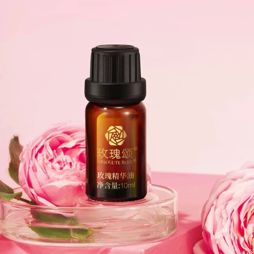 Rose Ode Zhigang's Rose Essence Oil Facial Massage Compound Essential Oil Firms, Moisturizes, and Delicates Water Oil and Tonifies Women Rose Ode Rose Essence Oil 10ml