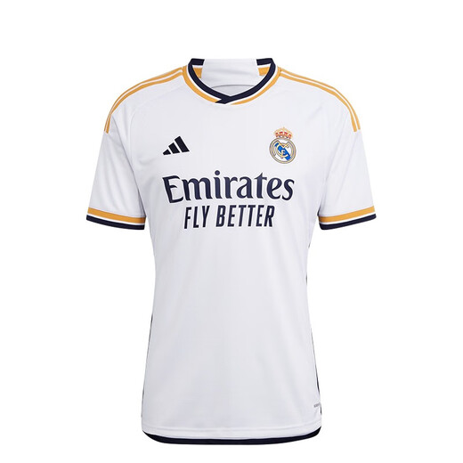 Adidas Cool Soccer adidas 23-24 Nouvelle saison Real Madrid Home Edition Fan Edition courte Jersey HR3796 HR3796 Fan Edition S