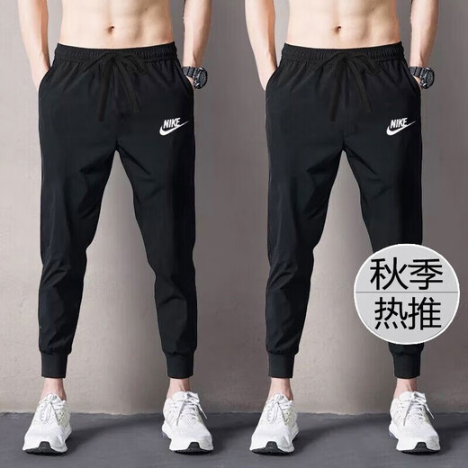 耐克（NIKE）男装运动套装25夏新款舒适休闲POLO衫透气短袖T恤收口长裤 两件套 FN3895-100+FQ4331-010 L/175