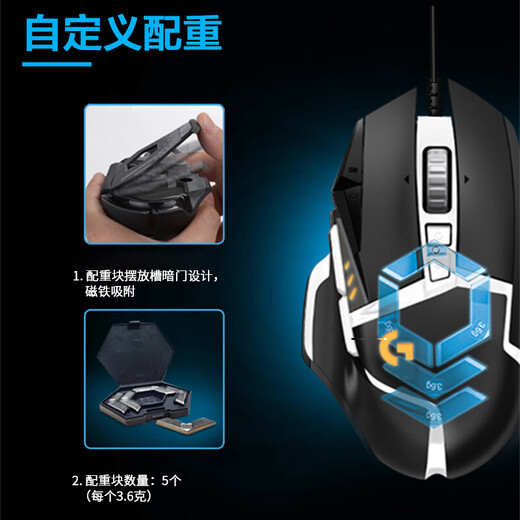 罗技（Logitech）K845机械键盘 G502 SE HERO熊猫版游戏鼠标 有线鼠标 键鼠套装 K845茶轴+G502SE