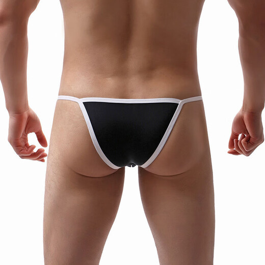Long Night Thong Men's Sexy Single Underpants Sexy Temptation Fashionable Protruding J Pants White L